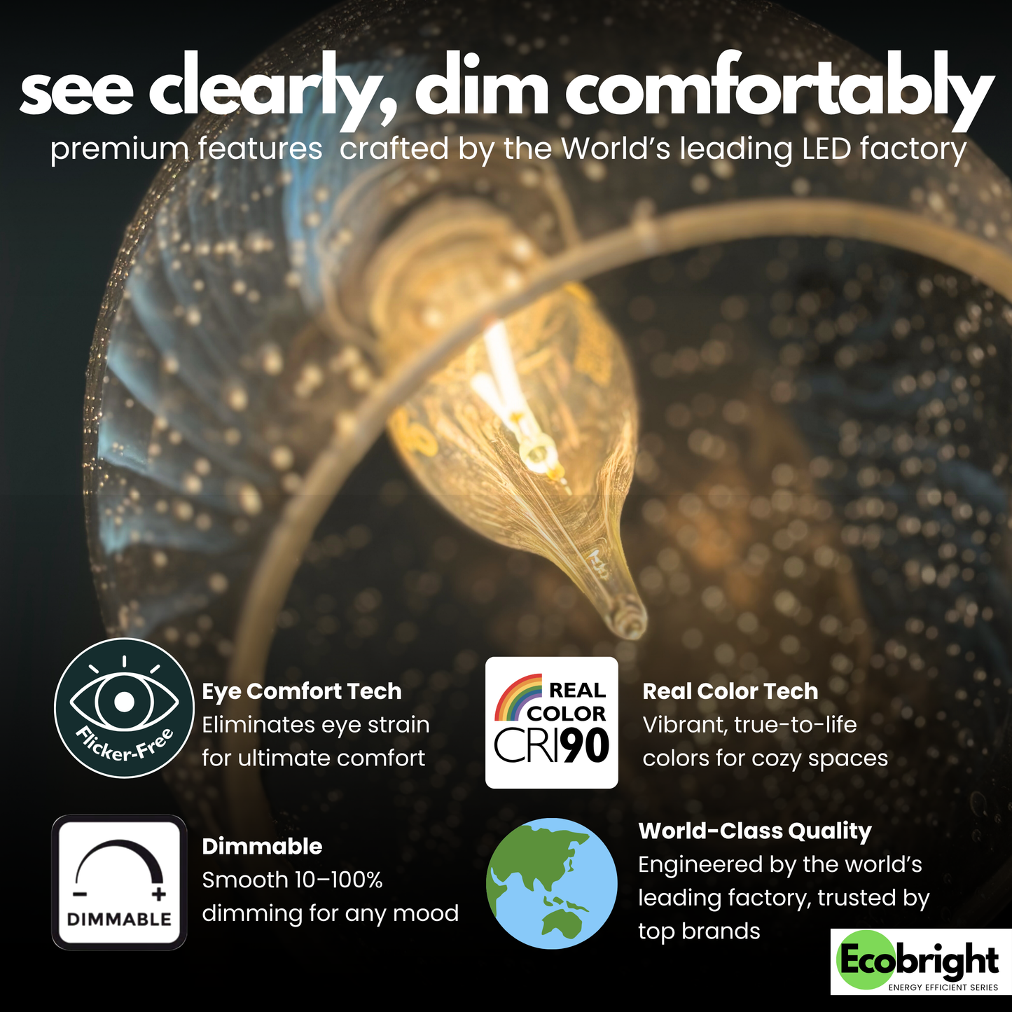 BA11 -E12 EcoBright™ candle 40W 2700K (4/8/12 Pack)