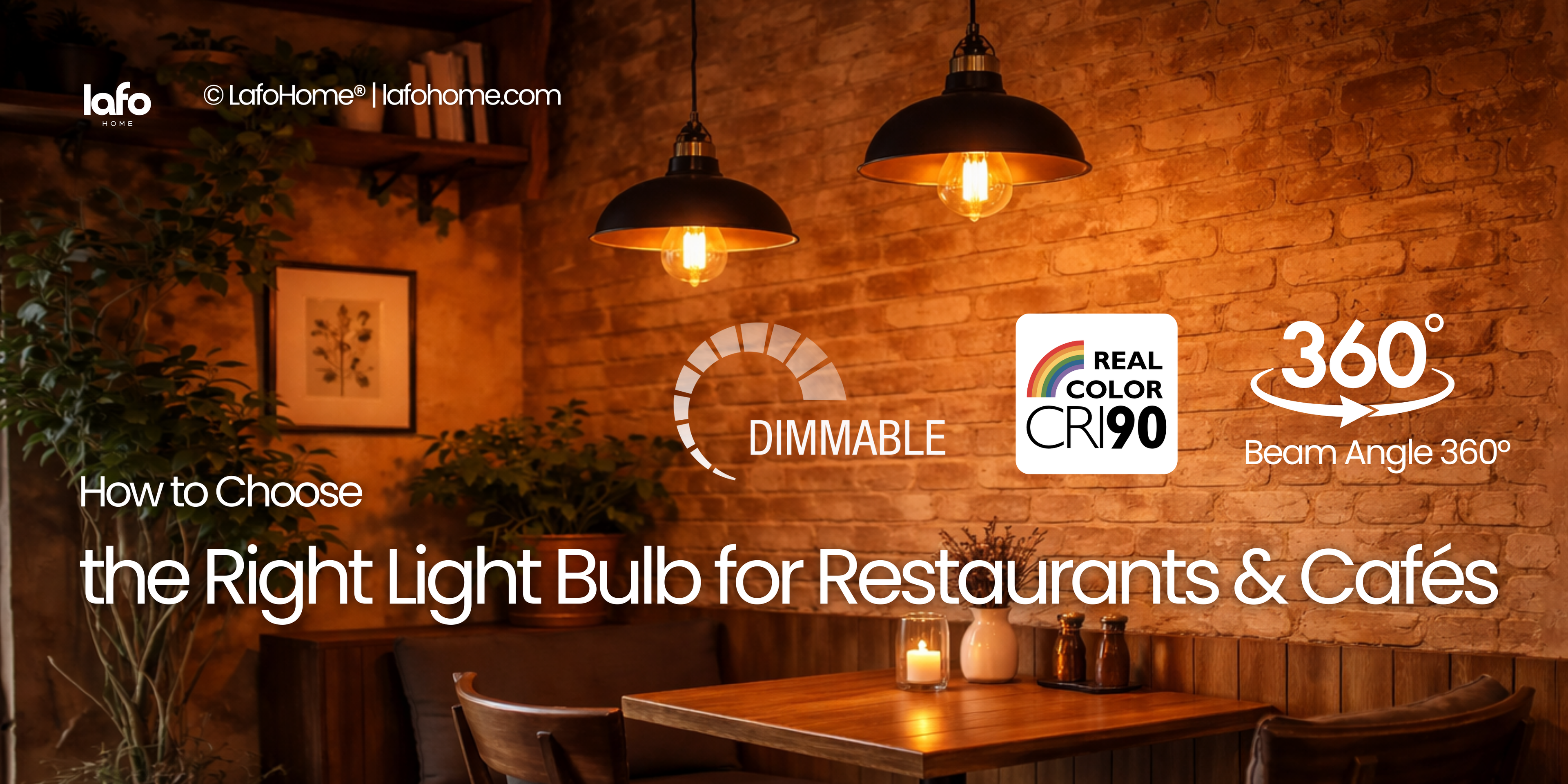 How to Choose the Right Light Bulb for Restaurants & Cafés