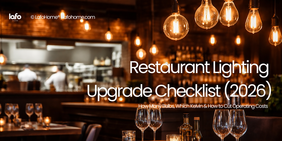 Restaurant Lighting Guide (2026): Kelvin, Bulb Count & Cost