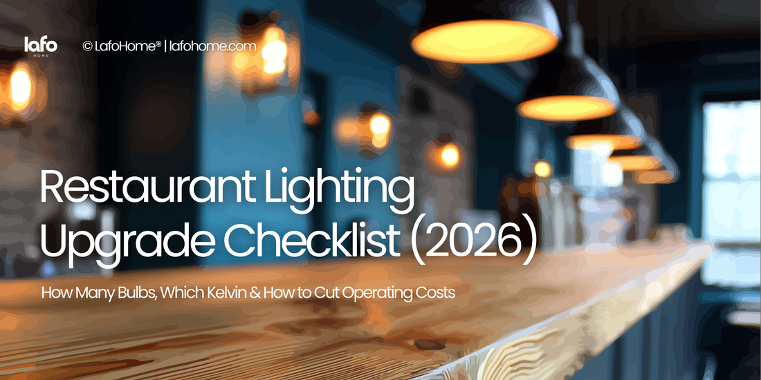 Restaurant Lighting Guide (2026): Kelvin, Bulb Count & Cost