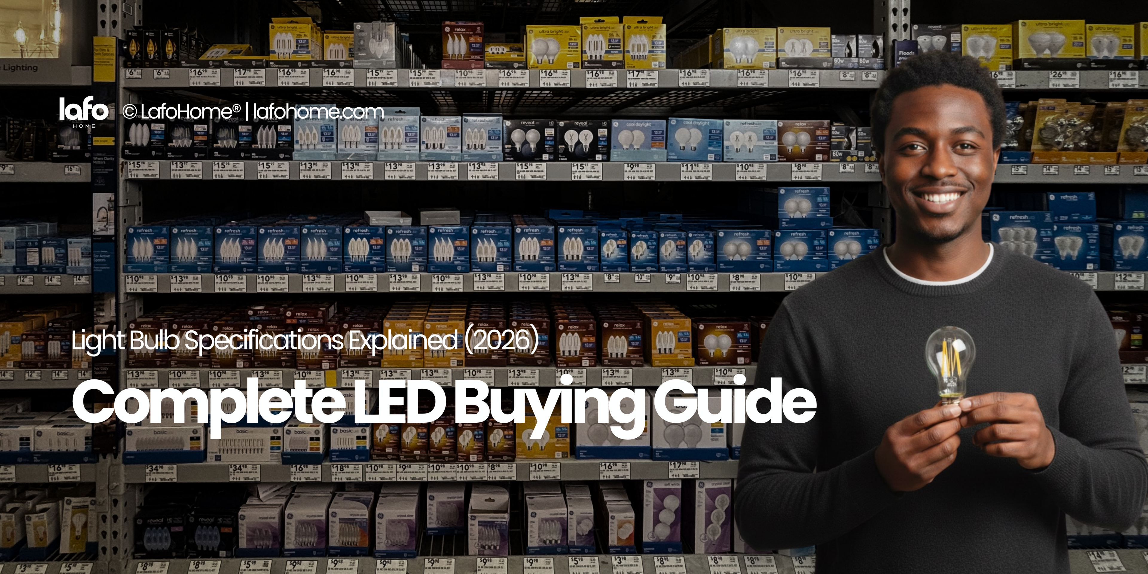 Light Bulb Specifications Explained: Bases, Shapes, Lumens, CRI, LED Types & More
