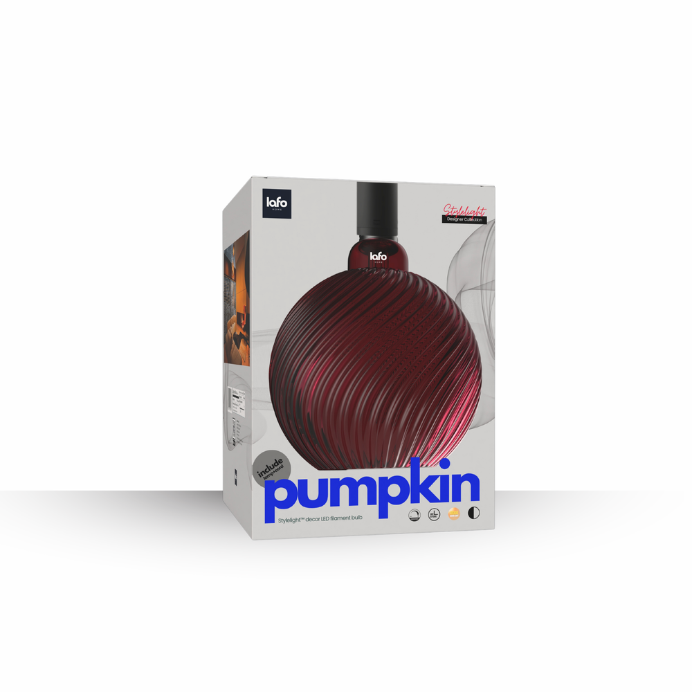 StyleLight™ Pumpkin Series (SMALL) — Decorative LED Filament Bulb (RED)