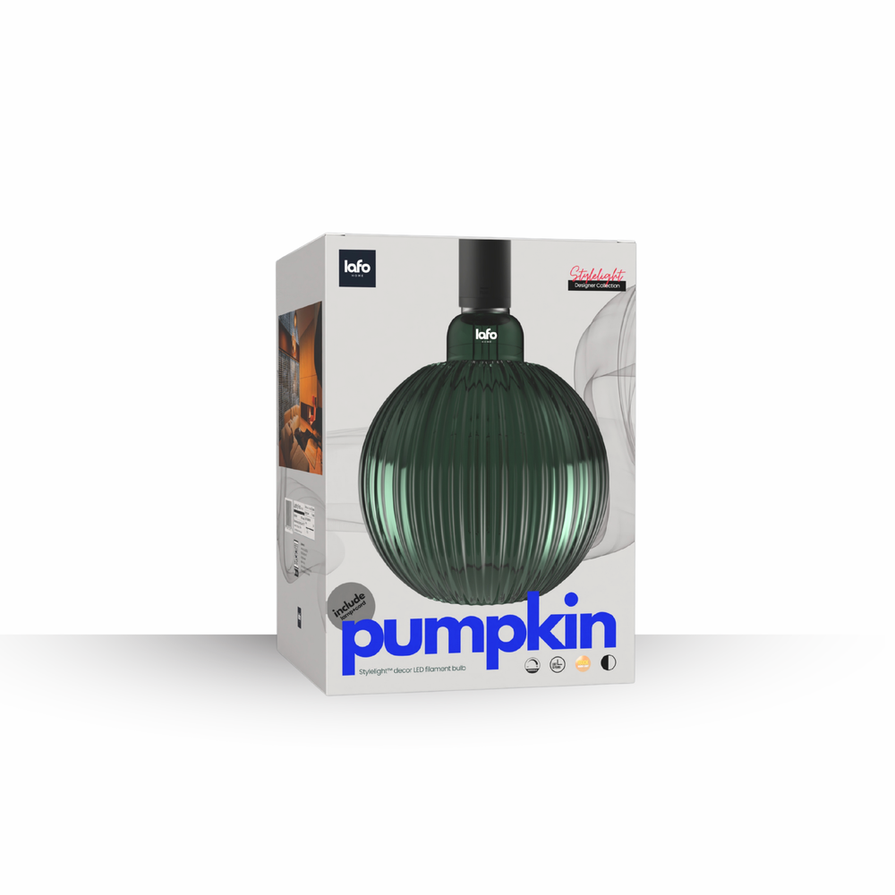 StyleLight™ Pumpkin Series (SMALL) — Decorative LED Filament Bulb (GREEN)