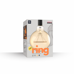StyleLight™ Ring Series — Modern Decorative LED Filament Bulb (Amber)