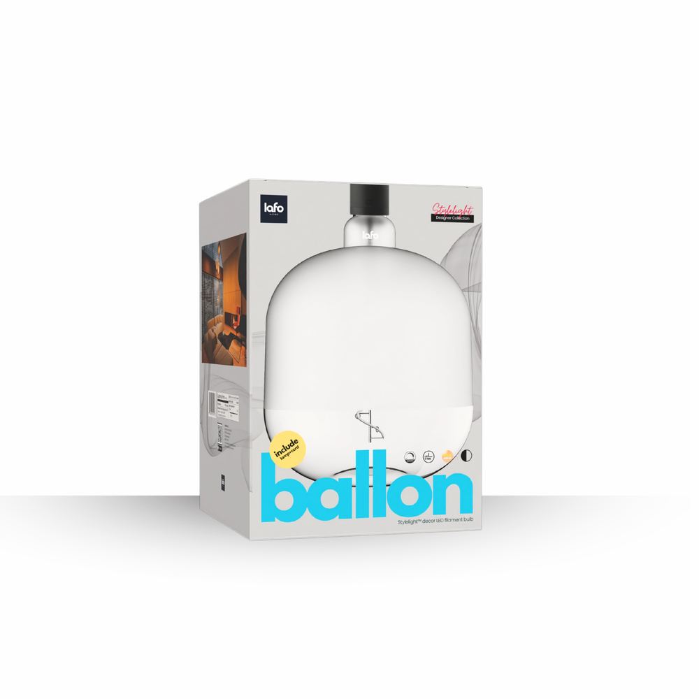 StyleLight™ Balloon Series — Artistic Globe LED Filament Bulb (White)