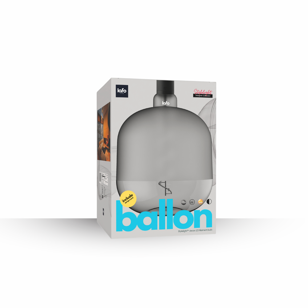 StyleLight™ Balloon Series — Artistic Globe LED Filament Bulb (Black)