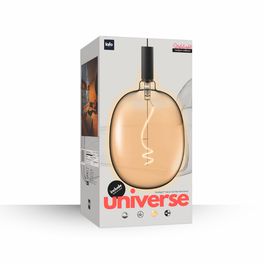 StyleLight™ Universe Series — Decorative LED Filament Bulb (Amber)