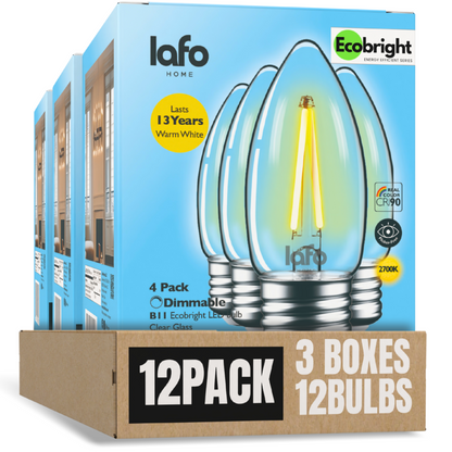 B11-E26 EcoBright™ candle-40W 2700K(4/8/12 pack)