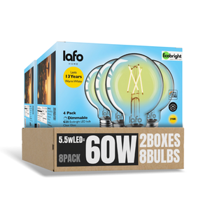 G25-E26 EcoBright™ Globe bulb -60W 2700K (4/8/12 Pack)