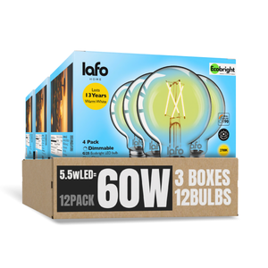 G25-E26 EcoBright™ Globe bulb -60W 2700K (4/8/12 Pack)