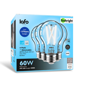 A19-E26 EcoBright™ bulb-60W 2700K/5000K (4/8/12 Pack)