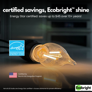 BA11 -E12 EcoBright™ candle 40W 2700K (4/8/12 Pack)