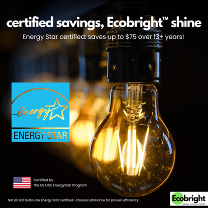 A19-E26 EcoBright™ bulb-60W 2700K/5000K (4/8/12 Pack)
