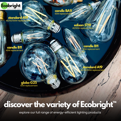 BA11 -E12 EcoBright™ candle 40W 2700K (4/8/12 Pack)