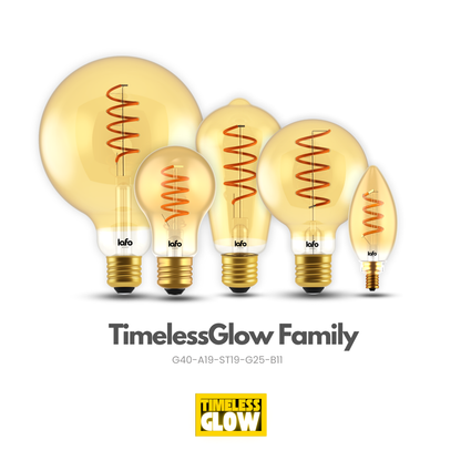 G25-E26 TimellessGlow amebr globe 40W 2000K (4/8/12 Pack)