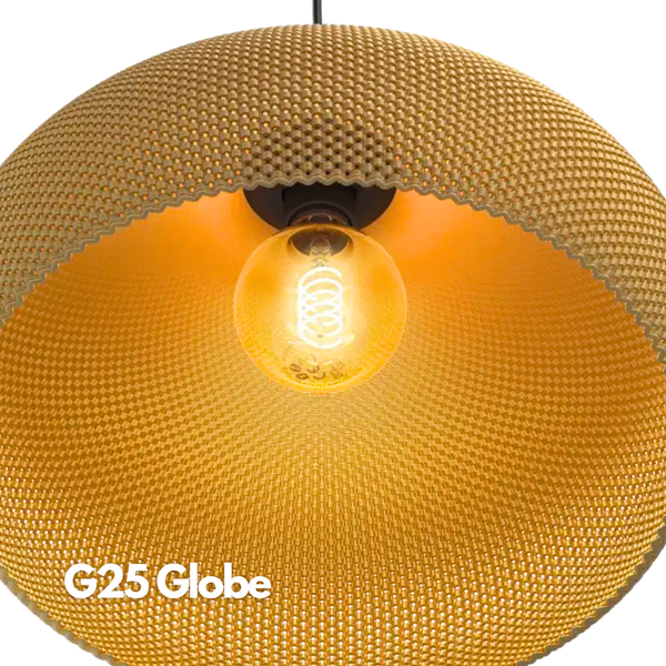 LafoHome TimelessGlow G25 LED Globe Bulbs — 2000K Amber, Dimmable (E26 Base)