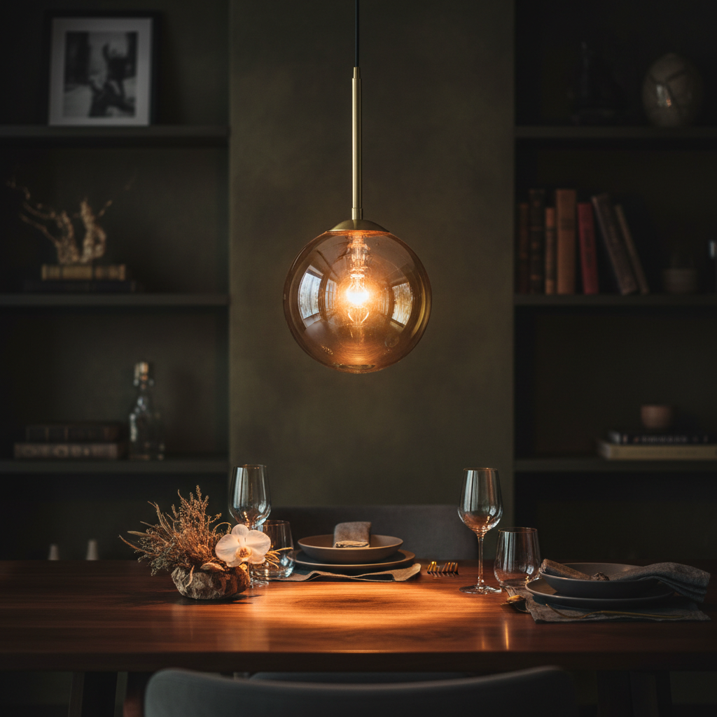 TimelessGlow™ G25 Amber LED Globe Bulb — 2000K Dimmable, E26